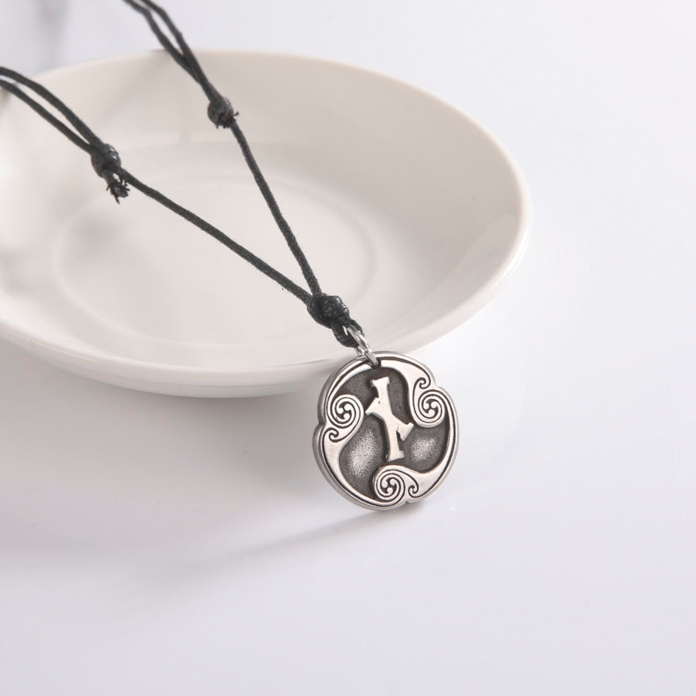 Elder Futhark Runes Medallion Necklace