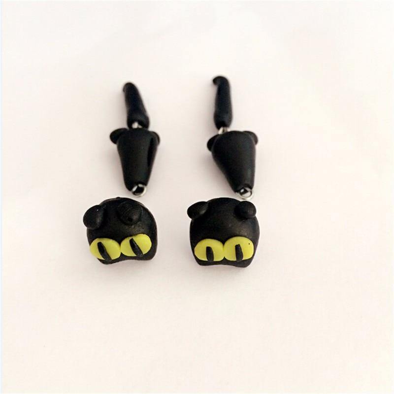 Black Cat Earrings - Wyvern's Hoard