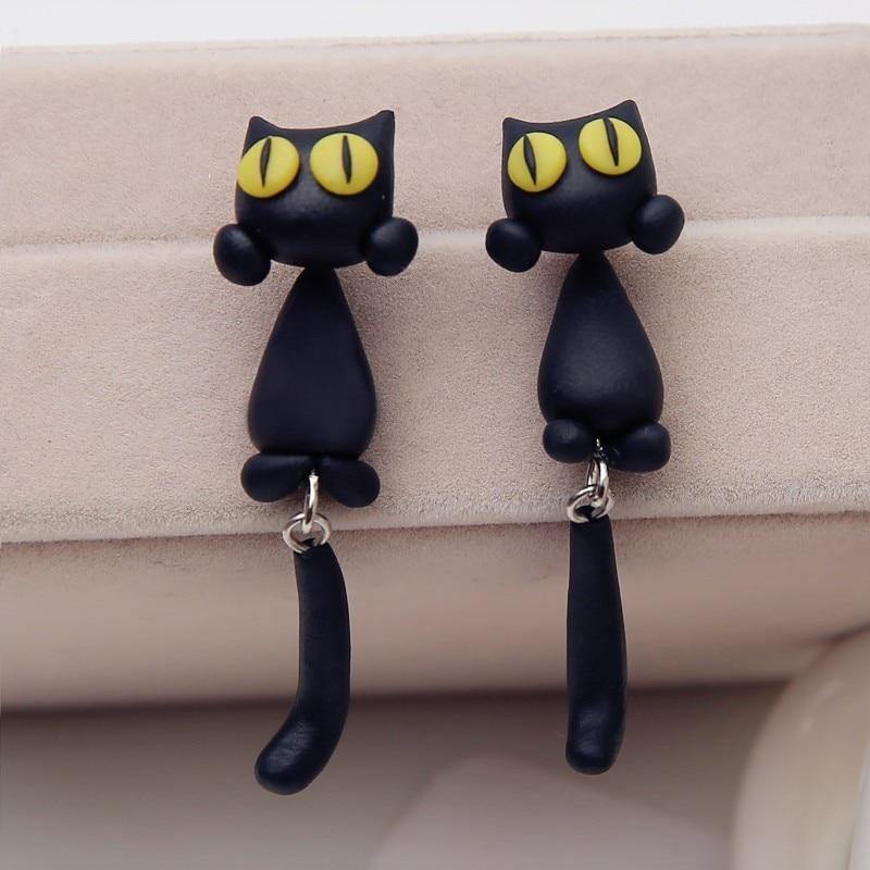Black Cat Earrings - Wyvern's Hoard