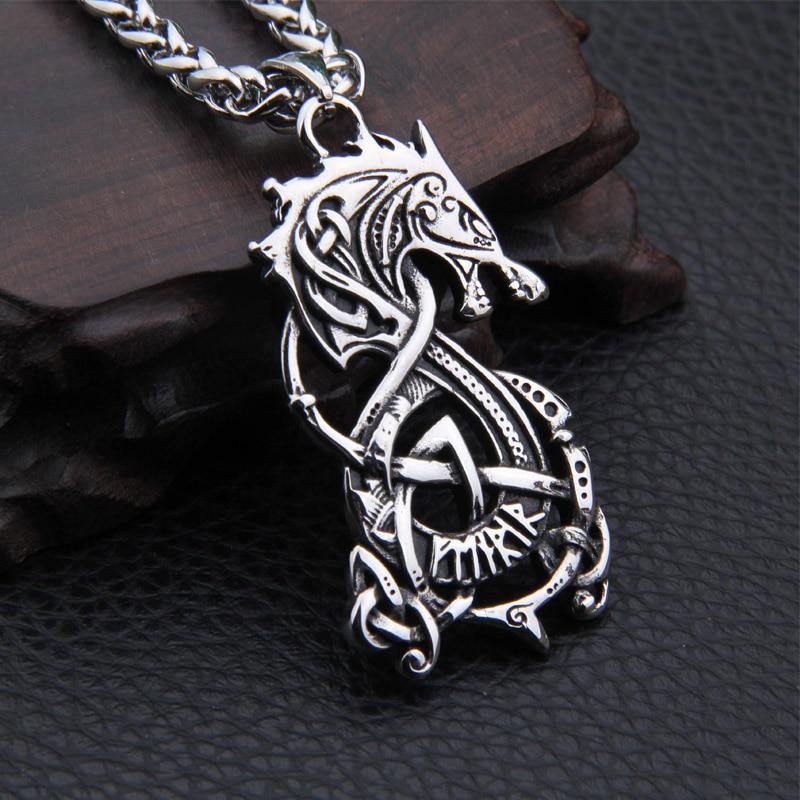 Fenrir Viking Wolf Necklace - Wyvern's Hoard
