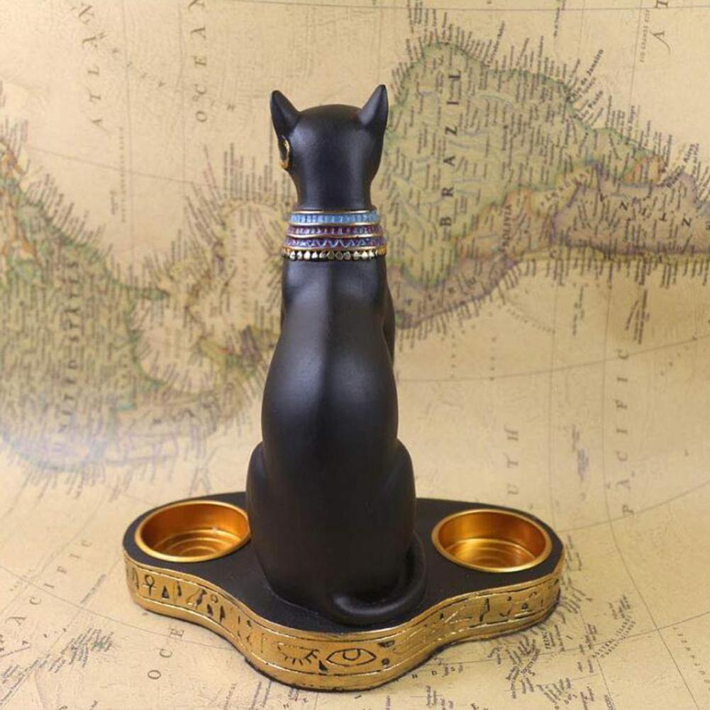 Bast Figurine Tea Candle Holder - Wyvern's Hoard