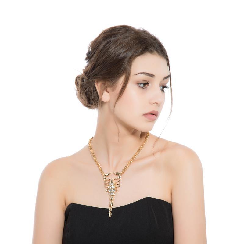 Crystal Scorpion Necklace - Wyvern's Hoard