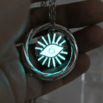 Glow In The Dark Eye Of Providence Necklace - Wyvern's Hoard