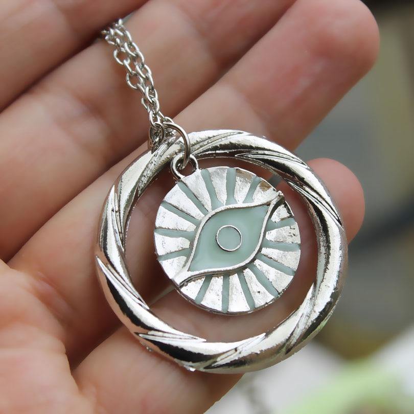 Glow In The Dark Eye Of Providence Necklace - Wyvern's Hoard
