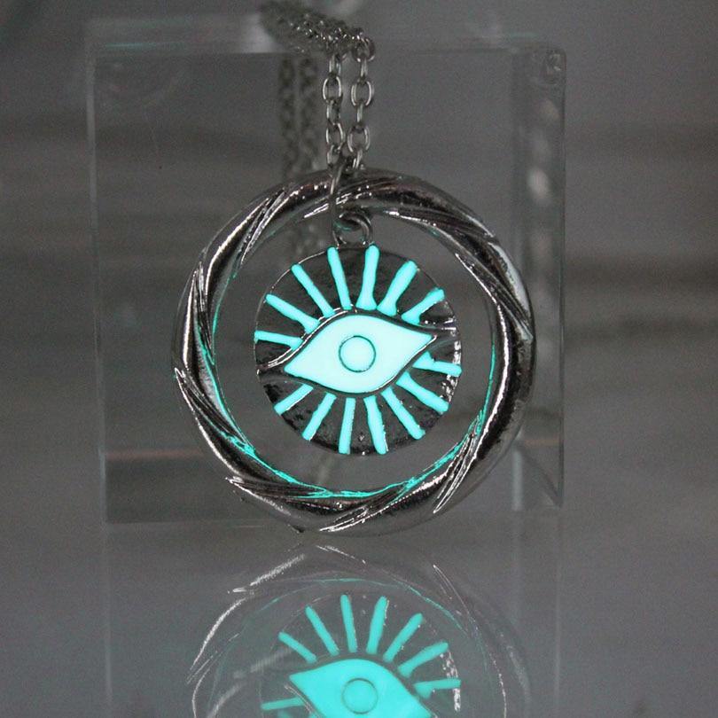 Glow In The Dark Eye Of Providence Necklace - Wyvern's Hoard