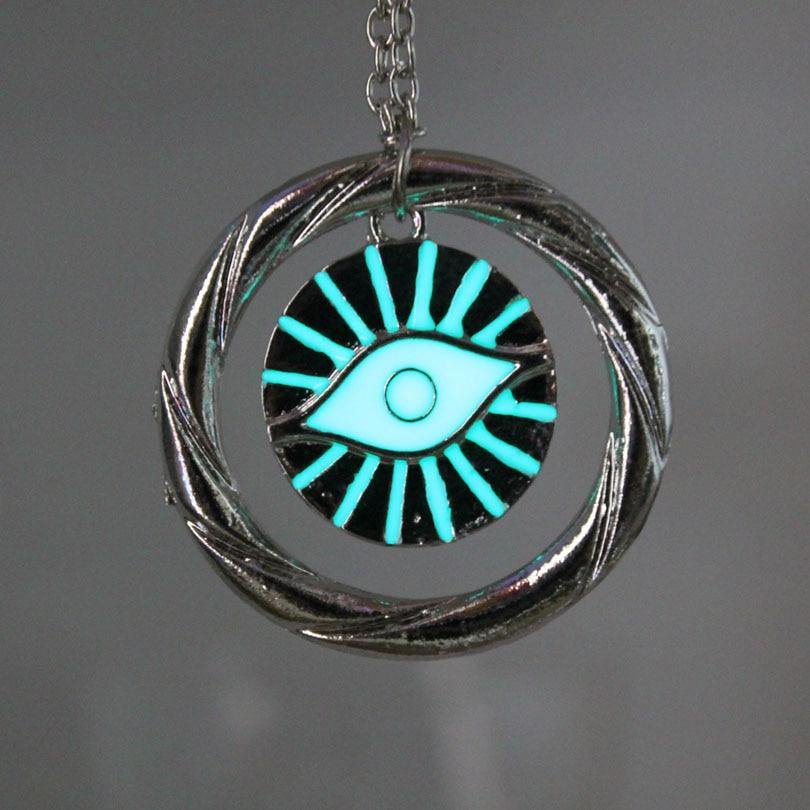 Glow In The Dark Eye Of Providence Necklace - Wyvern's Hoard