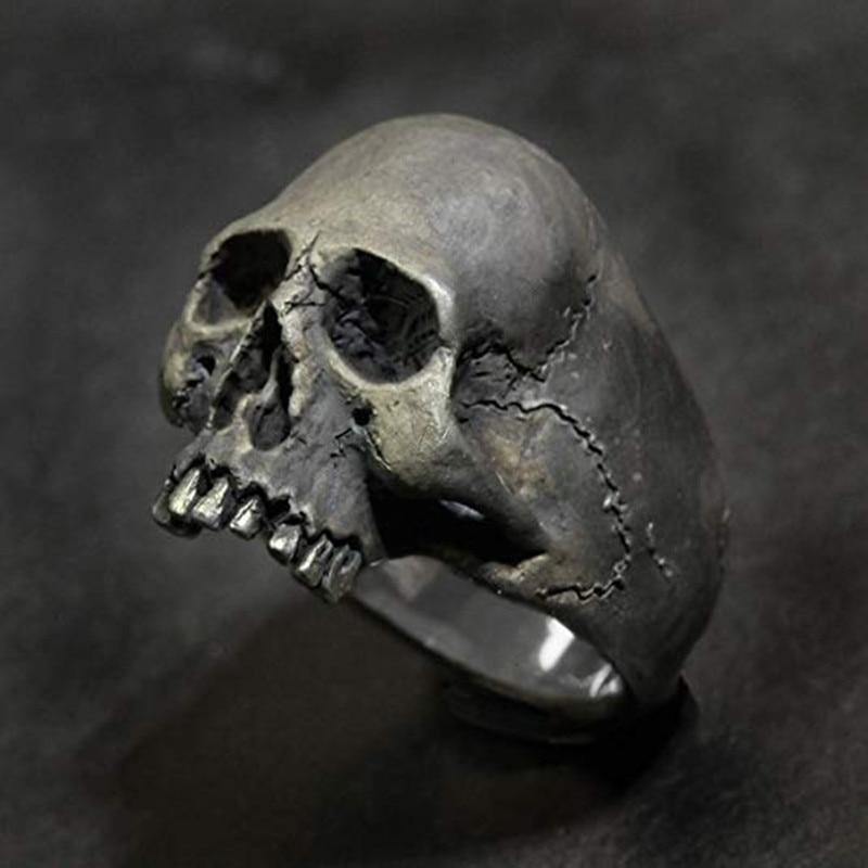 Half Skull Ring - Wyvern's Hoard