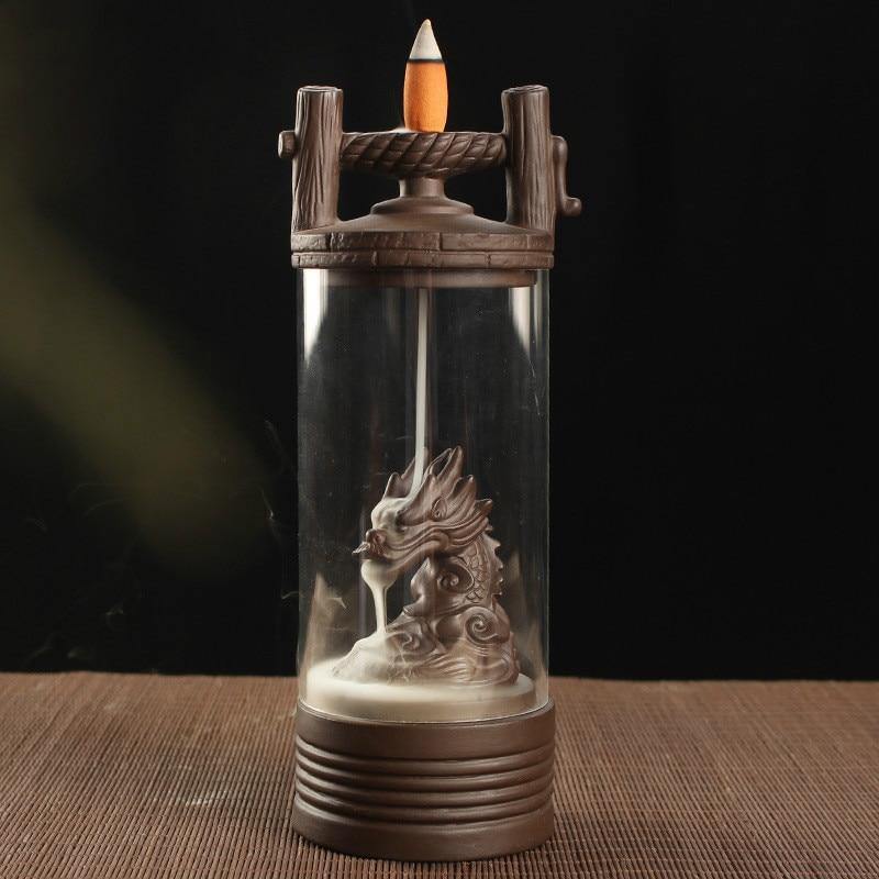 Dragon Lamp Backflow Incense Burner - Wyvern's Hoard