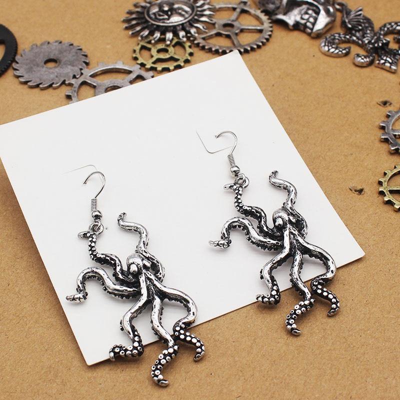 Enraged Kraken Earrings - Wyvern's Hoard