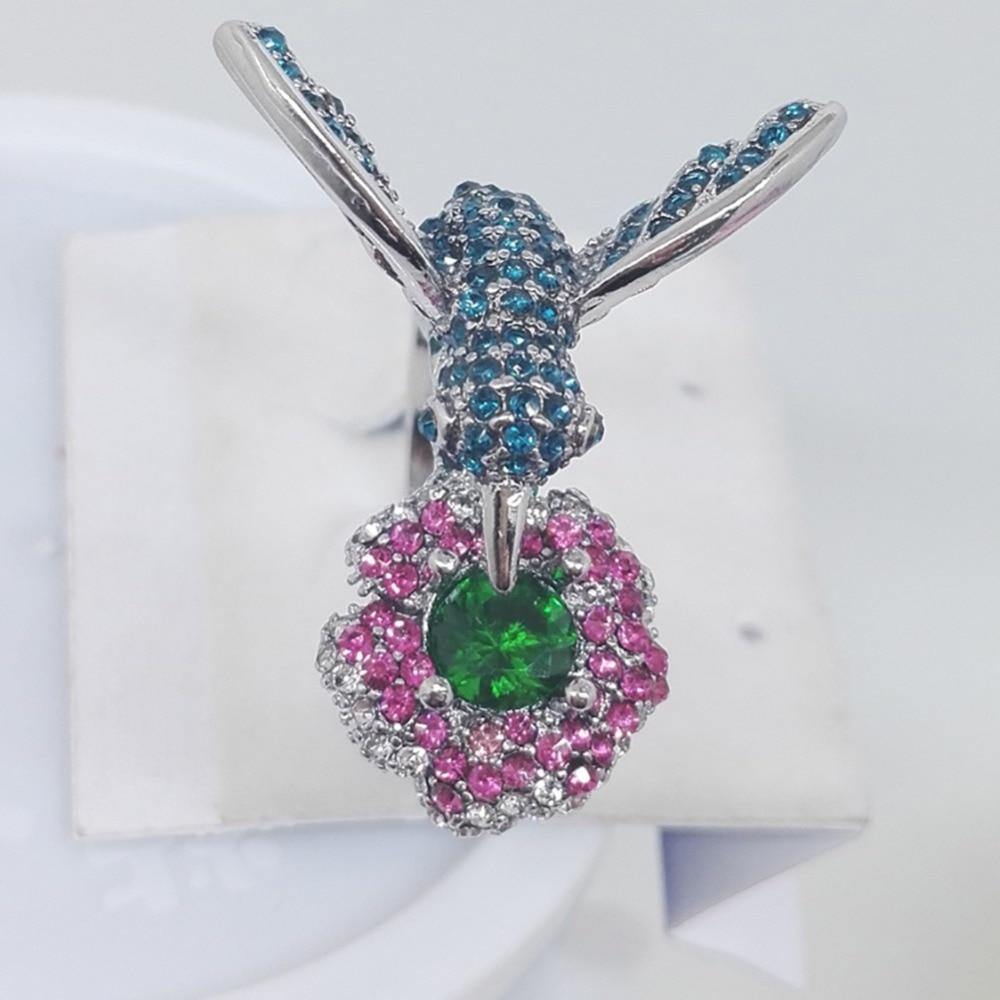 Hummingbird Rhinestone Ring - Wyvern's Hoard