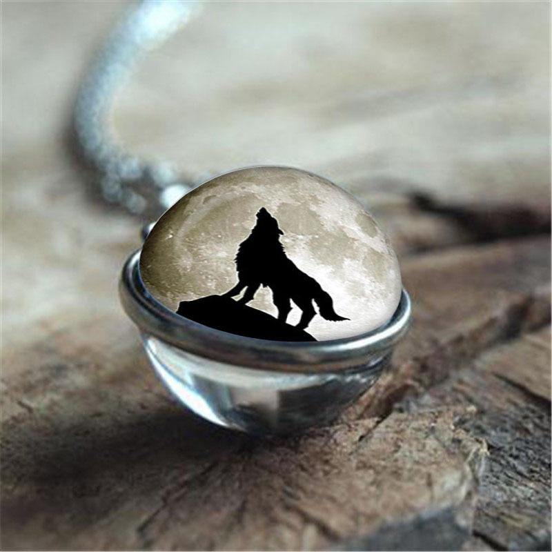 Wolf Moon Sphere Necklaces - Wyvern's Hoard