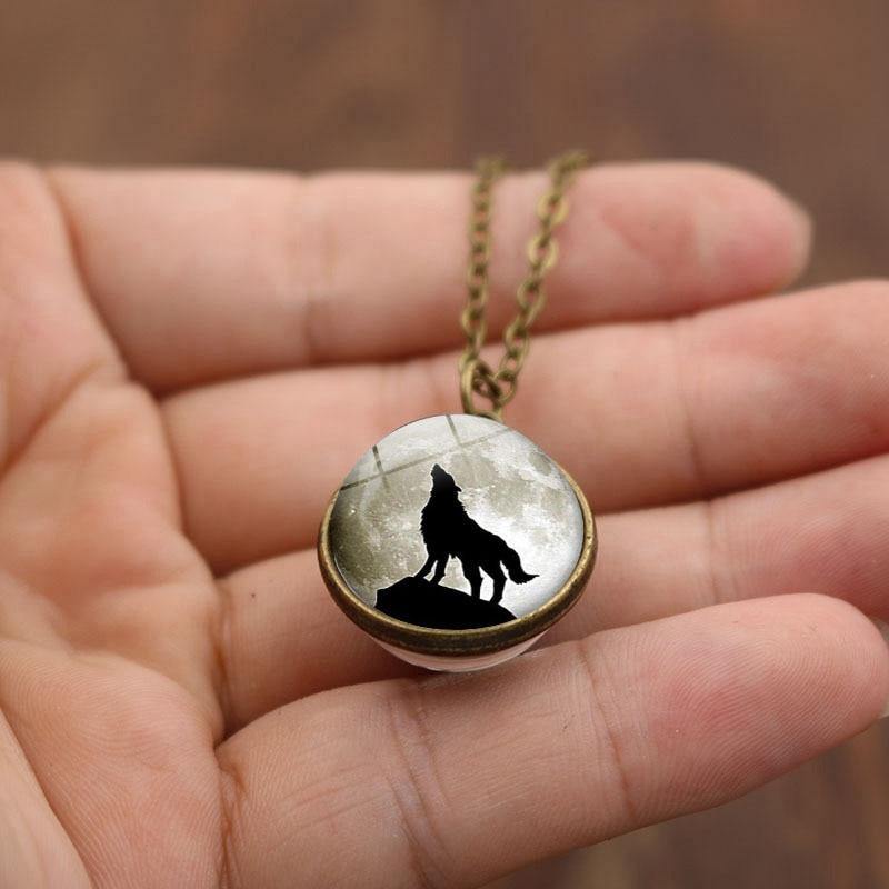 Wolf Moon Sphere Necklaces - Wyvern's Hoard