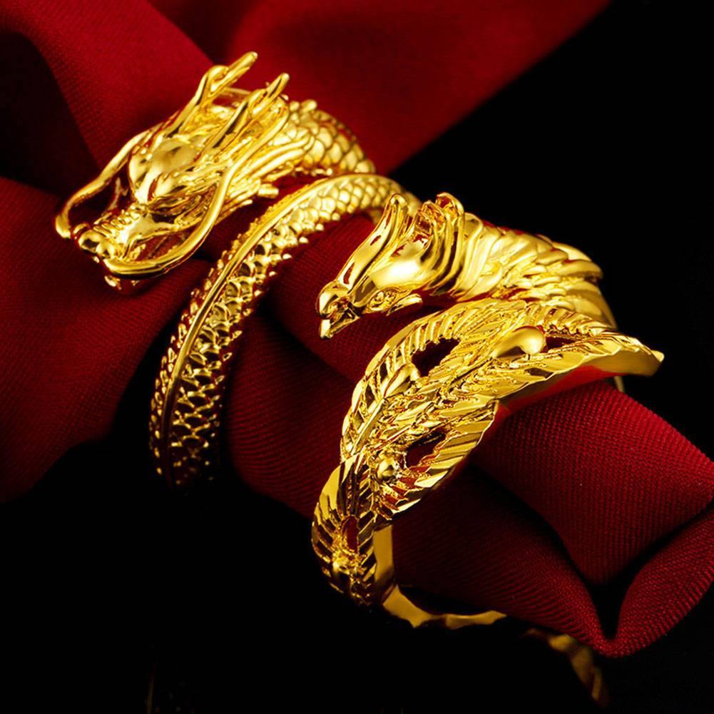 Dragon Phoenix Couple Rings - Wyvern's Hoard