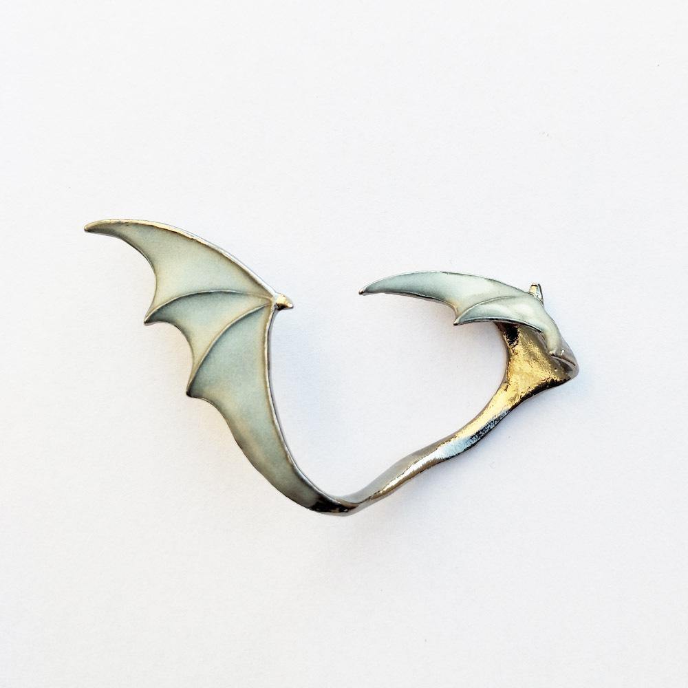 Glow In The Dark Dragon Wing Earring - Wyvern's Hoard