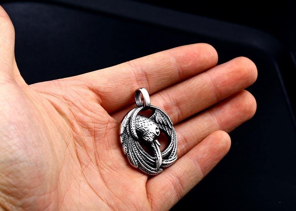 Nordic Raven Necklace - Wyvern's Hoard