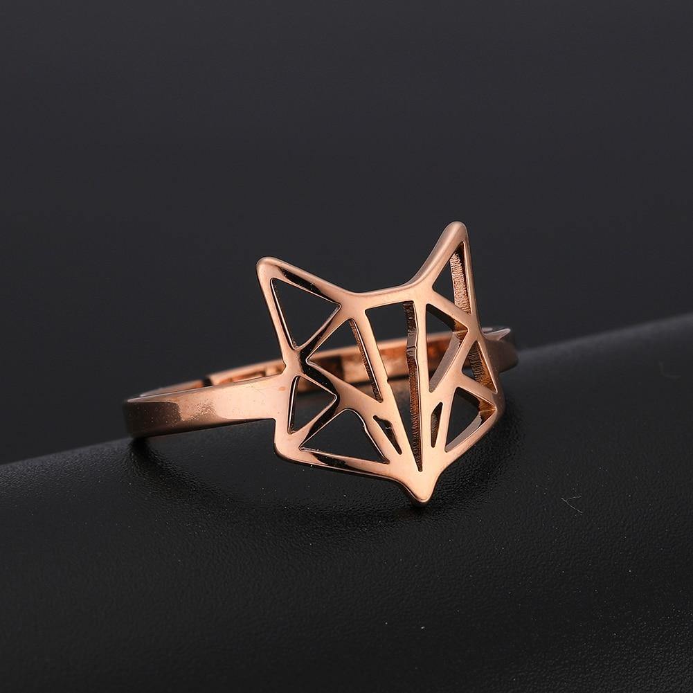 Geometric Fox Ring & Necklace - Wyvern's Hoard