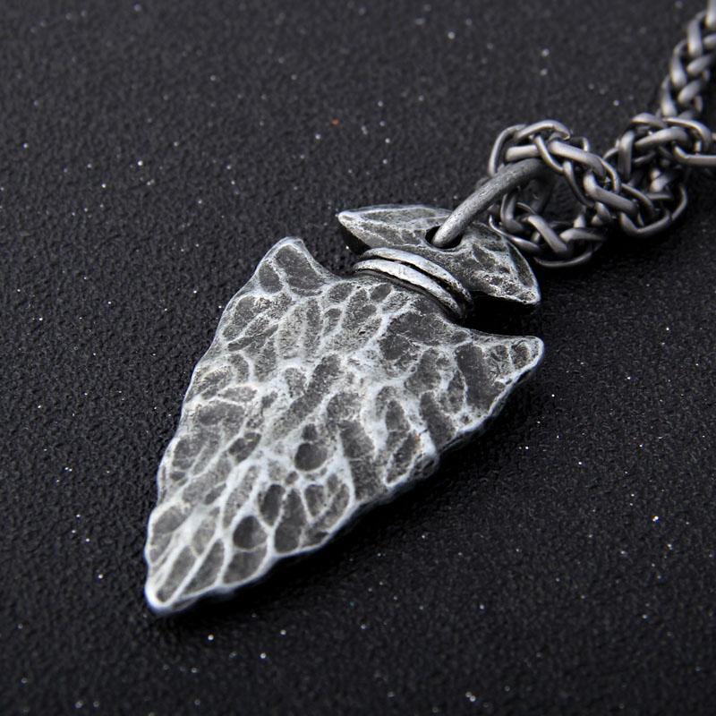 Aegishjalmr Helm of Awe Arrowhead Necklace - Wyvern's Hoard