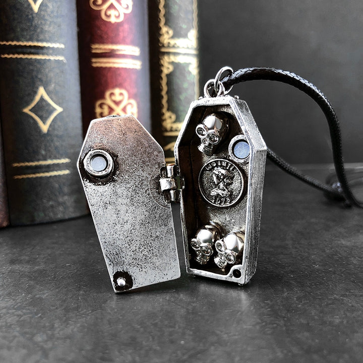 Ancient Skeleton's Casket Necklace