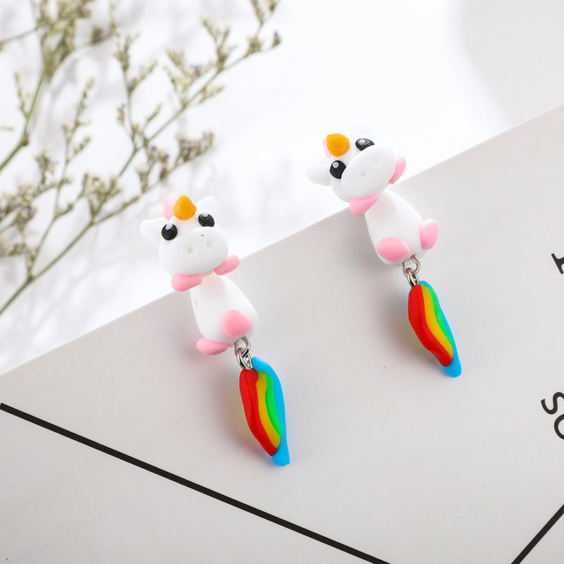 Rainbow Unicorn Earrings