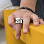 Wadjet Eye of Horus Signet Ring - Wyvern's Hoard