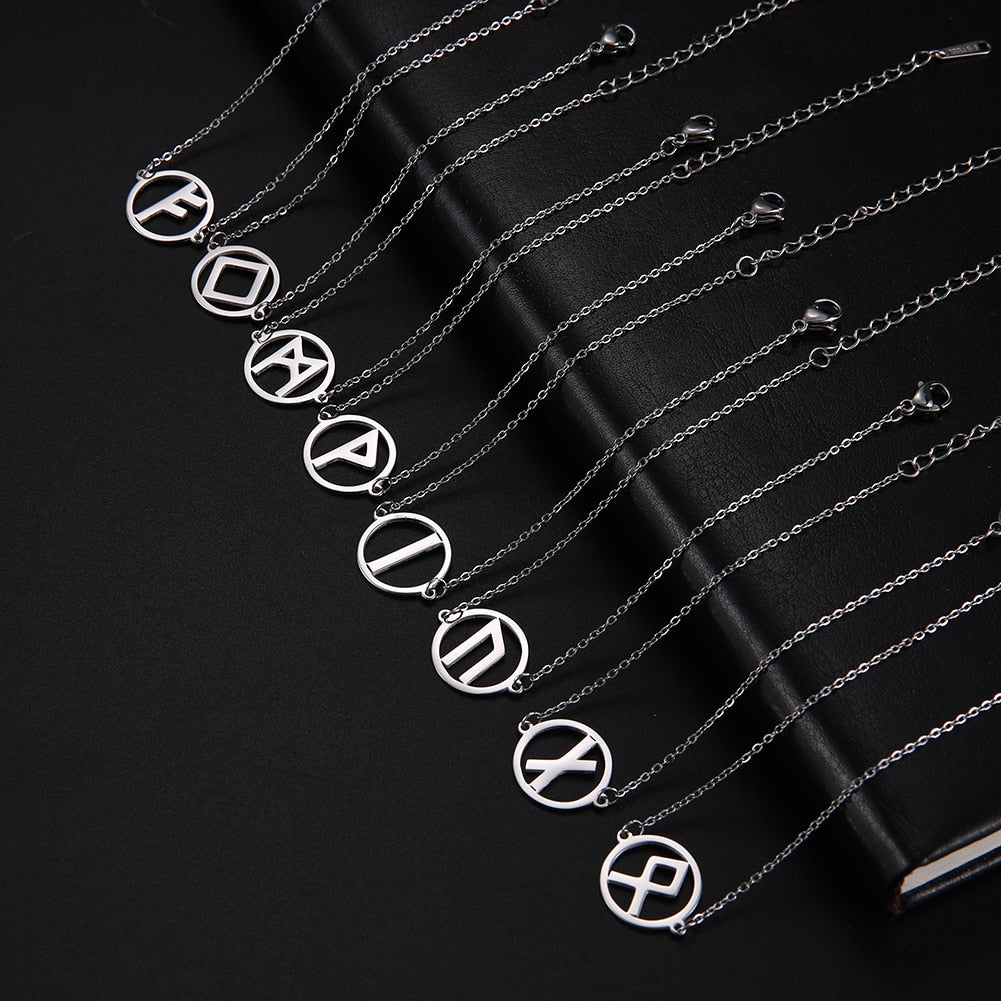 Minimalist Elder Futhark Bracelet