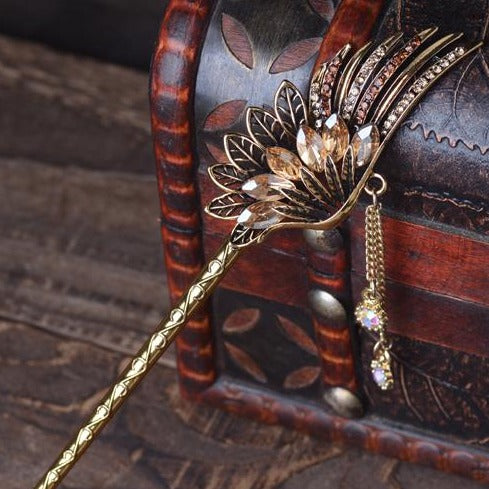 Phoenix Feathers Hair Stick