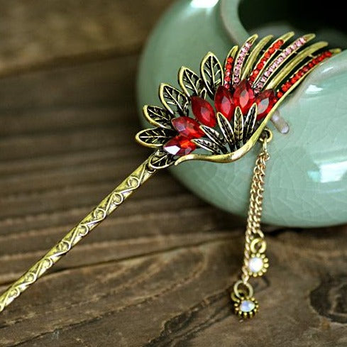 Phoenix Feathers Hair Stick