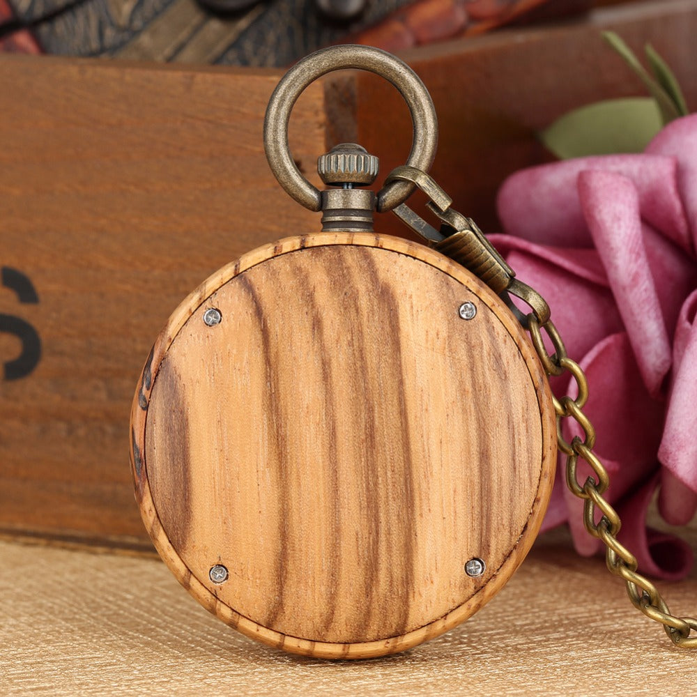 Timeless Wood Pocket Watch