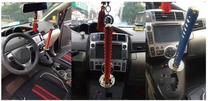 Samurai Dragon Katana Hilt Universal Gear Shift Knob - Wyvern's Hoard