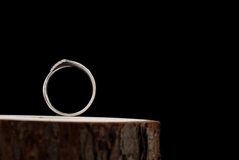 Folding Angel Wings Resizeable Ring - Wyvern's Hoard