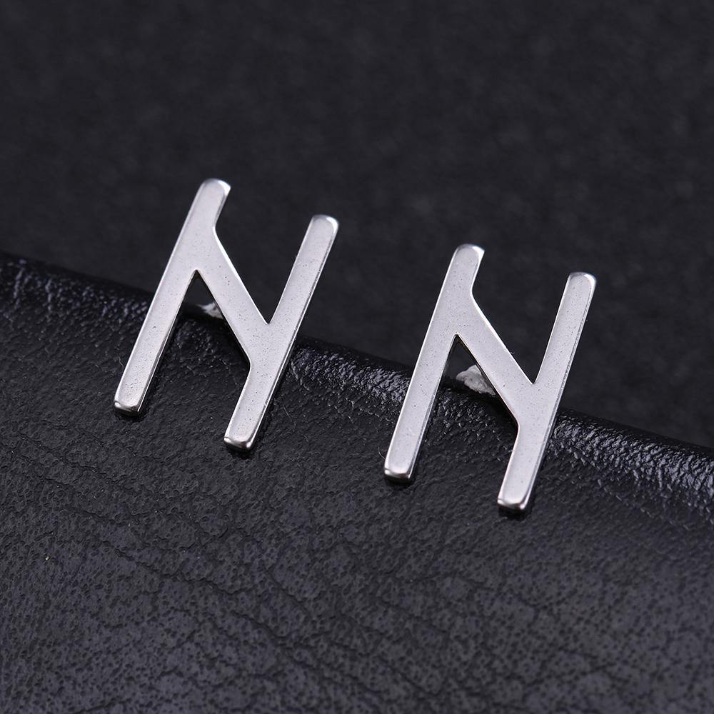 Minimalist Elder Futhark Runes Ear Studs – Wyvern's Hoard
