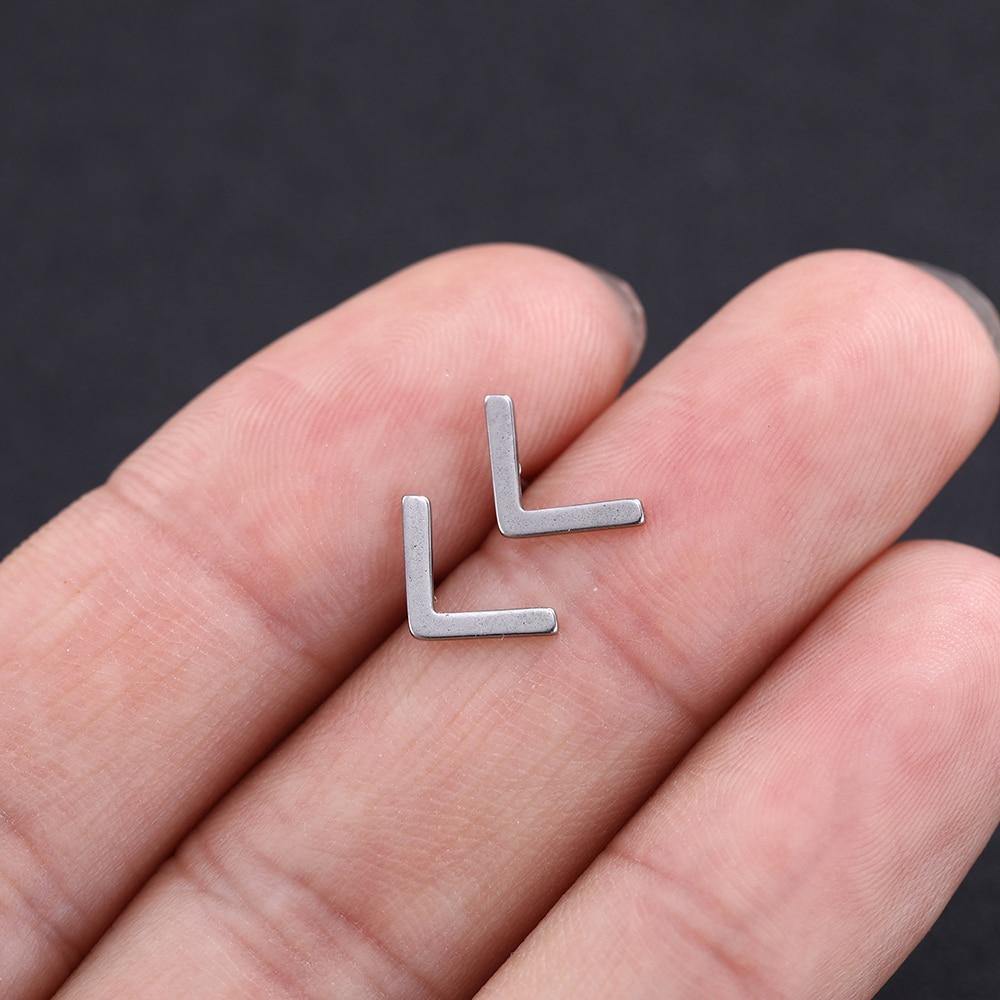 Minimalist Elder Futhark Runes Ear Studs - Wyvern's Hoard