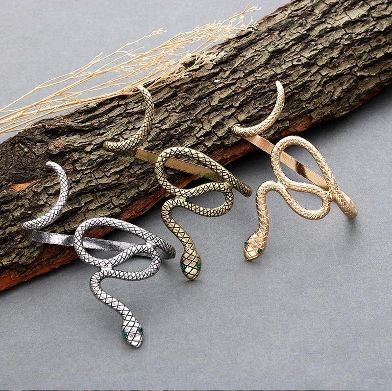 Coiling Snake Hand Bracelet - Wyvern's Hoard