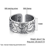 Heart Sutra Lotus Ring - Wyvern's Hoard