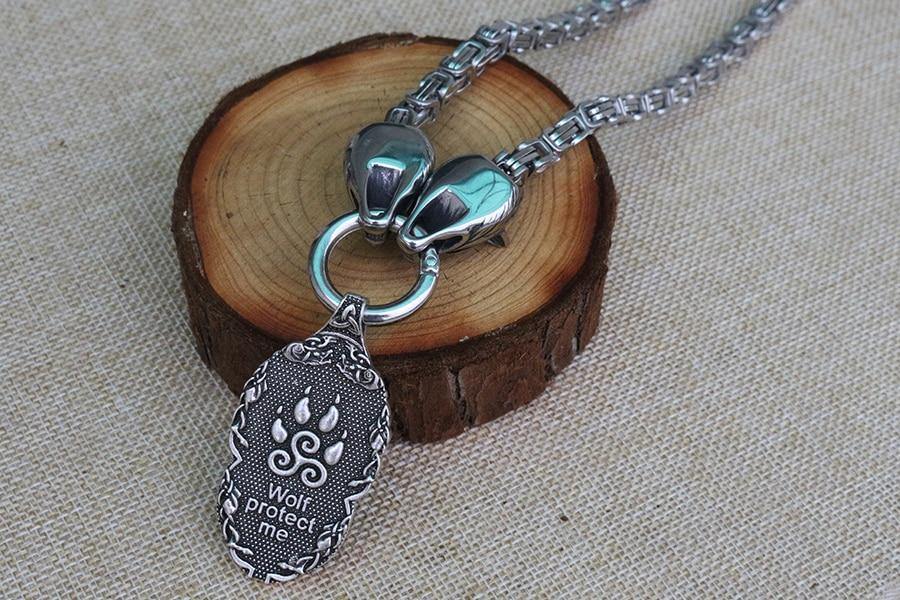 Fenrir & Valknut Necklace - Wyvern's Hoard