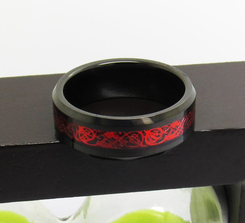 Red Celtic Dragon Rings