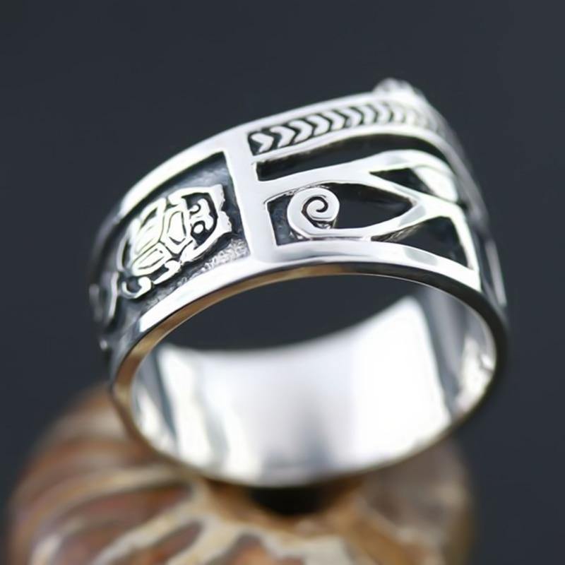 Eye of Horus Wadjet Ring - Wyvern's Hoard