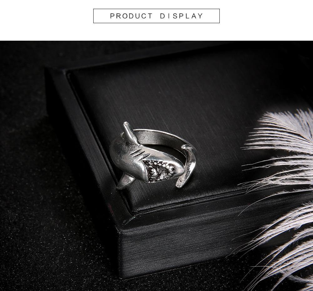 Sharks Duo Rings (1 Pair) - Wyvern's Hoard