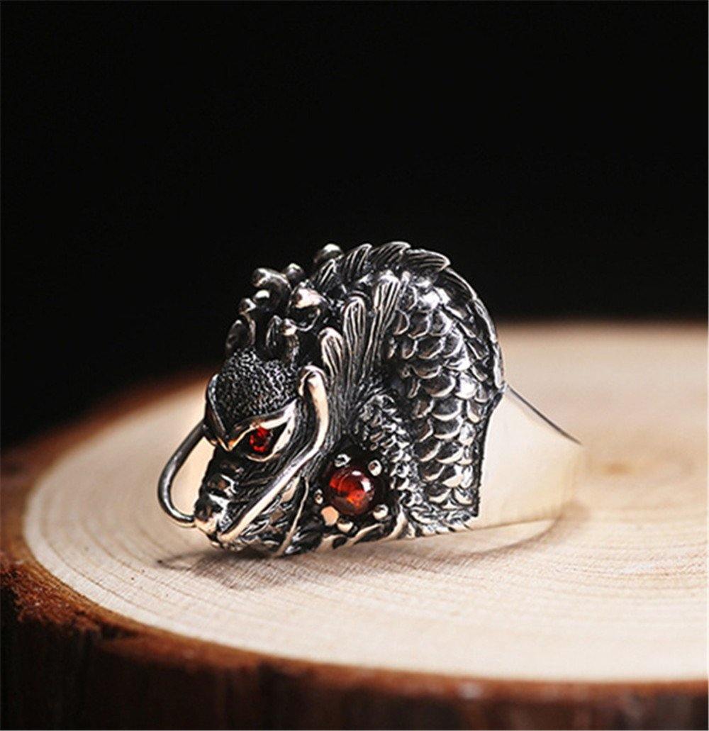 The Underworld Guardian Dragon Stainless Steel Ring - Wyvern's Hoard