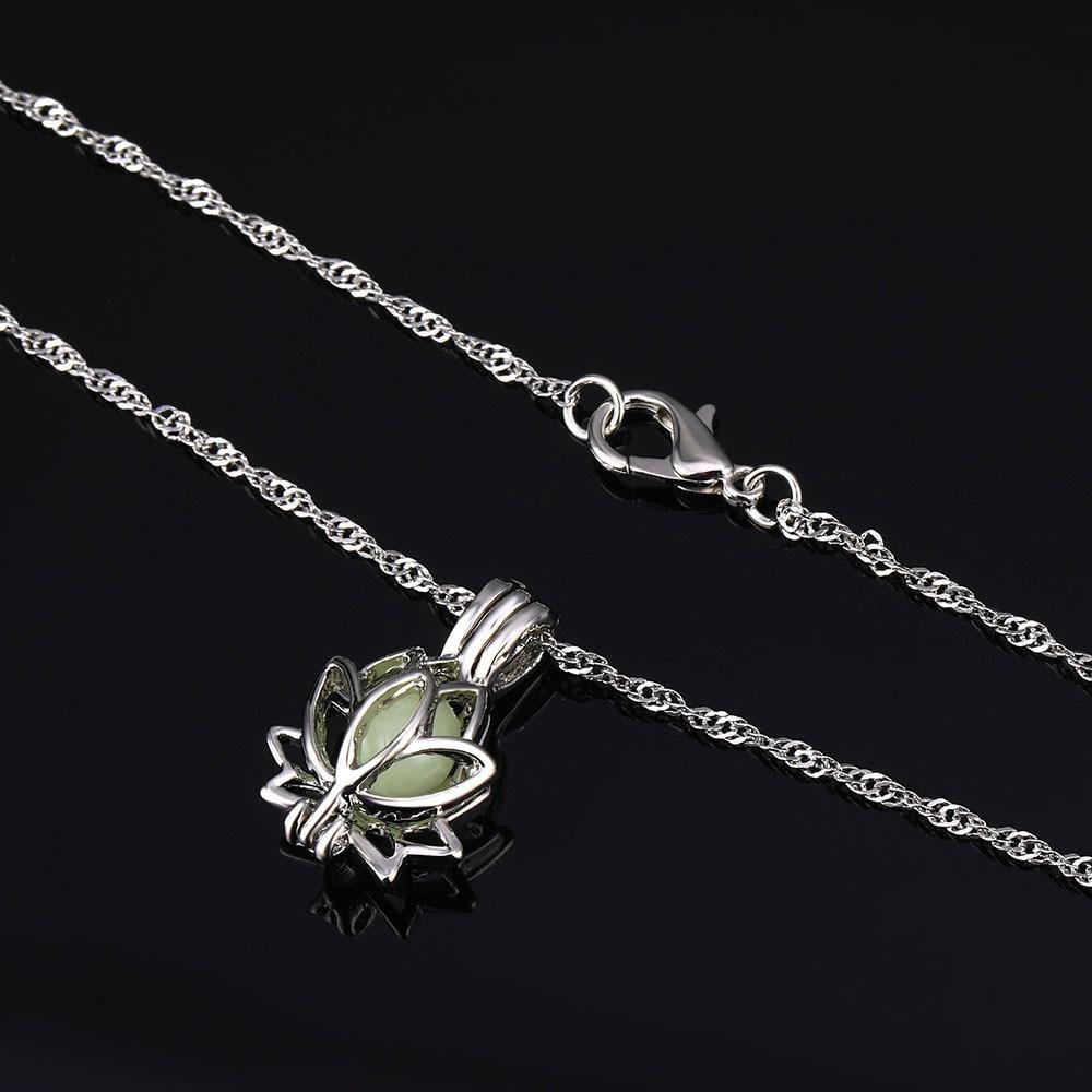 Glow in the Dark Lotus Necklace - Wyvern's Hoard