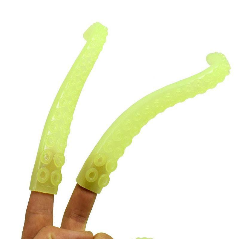 Glow In The Dark Finger Tentacles (Pack of 5) - Wyvern's Hoard