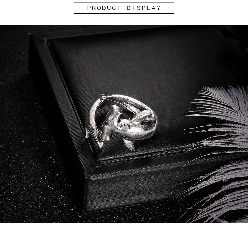 Sharks Duo Rings (1 Pair) - Wyvern's Hoard