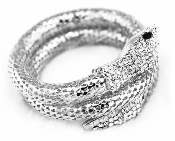 Rhinestone Snake Bracelet