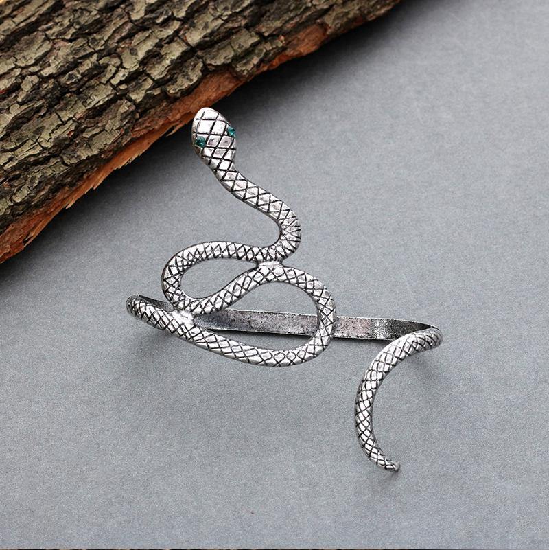Coiling Snake Hand Bracelet - Wyvern's Hoard