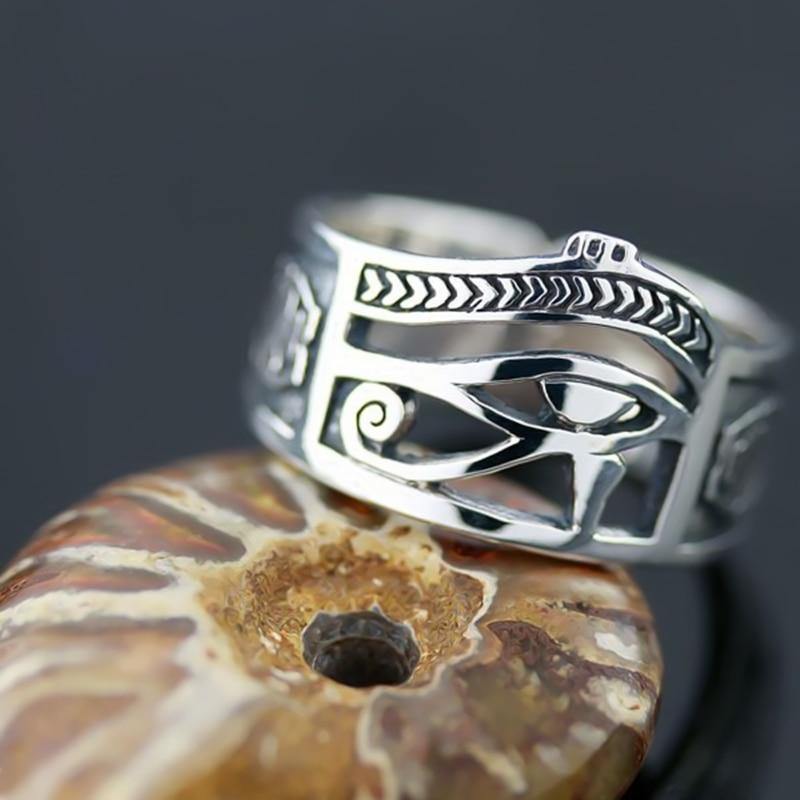 Eye of Horus Wadjet Ring - Wyvern's Hoard