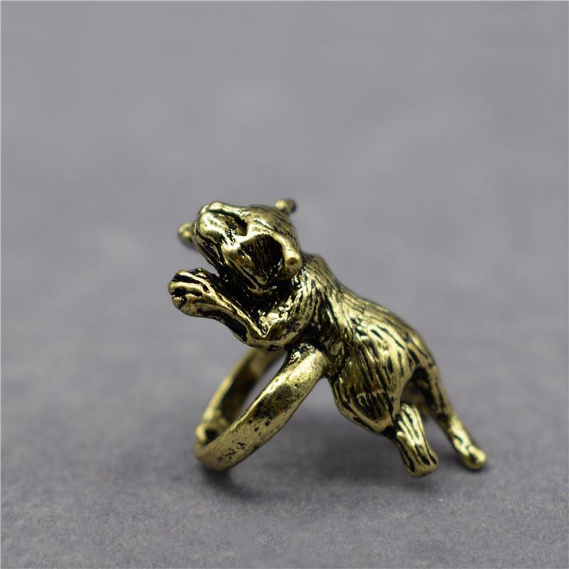 Sleeping Kitten Adjustable Ring - Wyvern's Hoard