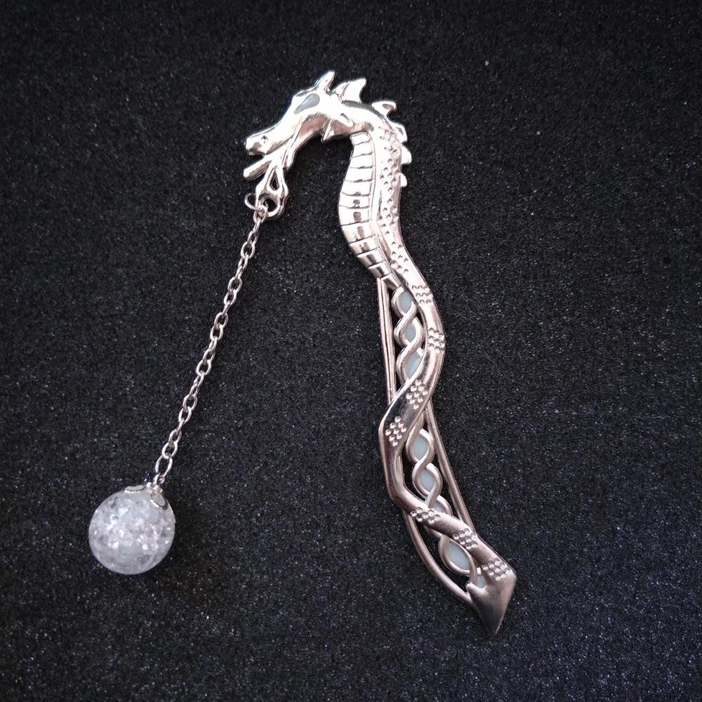 Luminous Book Wyrm Bookmark