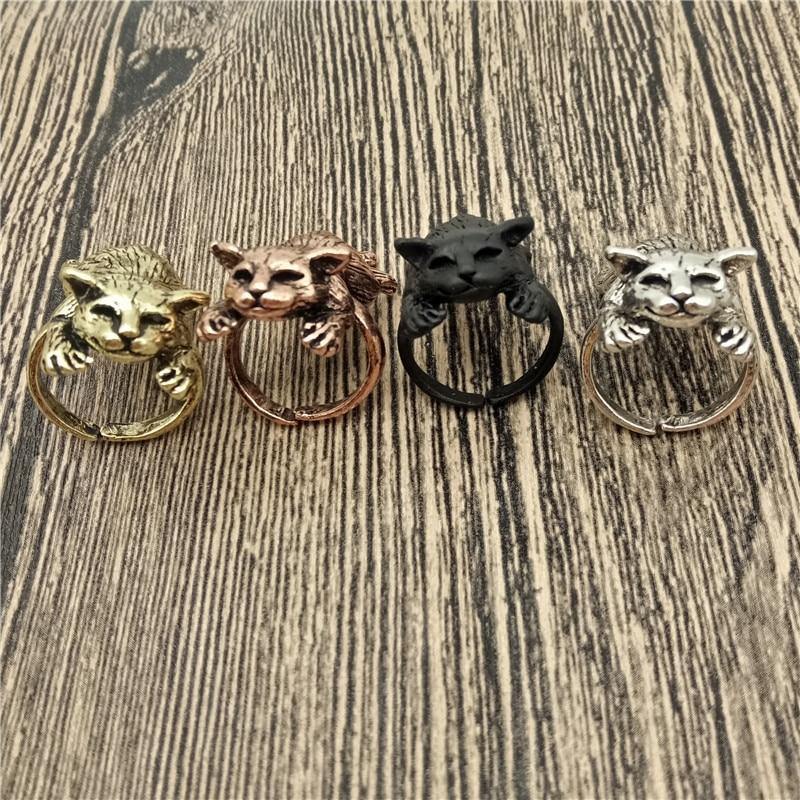 Sleeping Kitten Adjustable Ring - Wyvern's Hoard