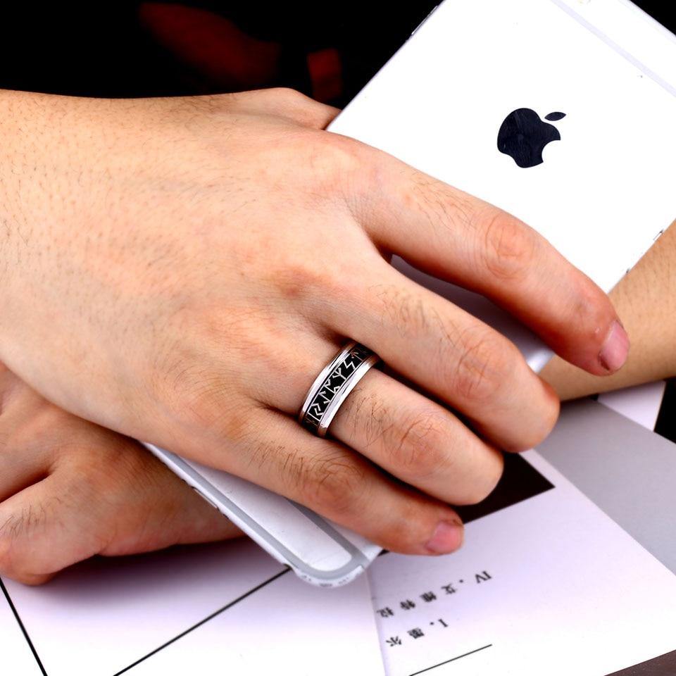 Elder Furthark Runes Rings - Wyvern's Hoard
