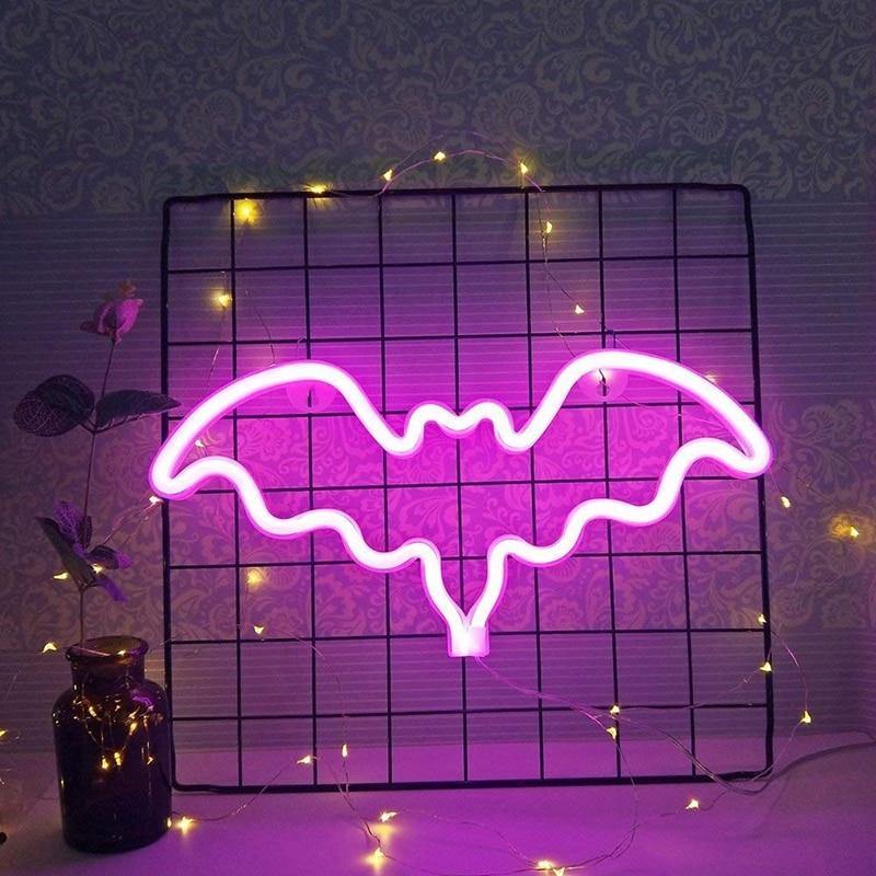 Bat Sign Neon Light - Wyvern's Hoard